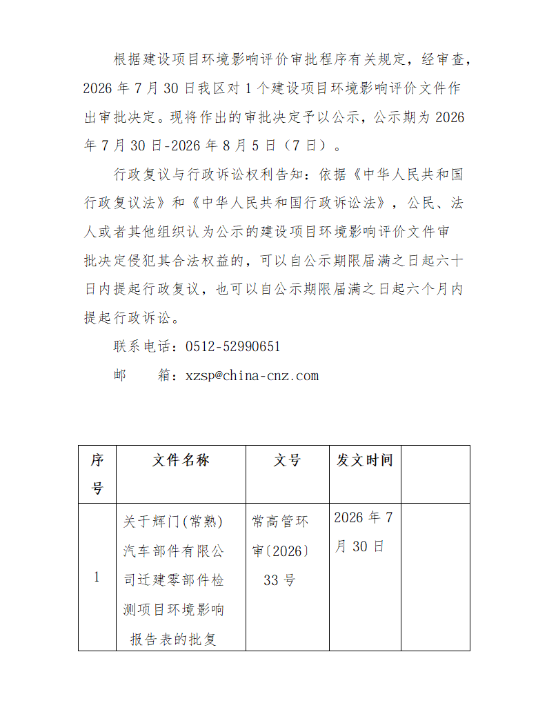 2026年7月30日常熟高新技術(shù)產(chǎn)業(yè)開(kāi)發(fā)區(qū)恒工、優(yōu)星、每德、鴻聚勝項(xiàng)目環(huán)境影響報(bào)告書（表）的批復(fù)(1)_01.png