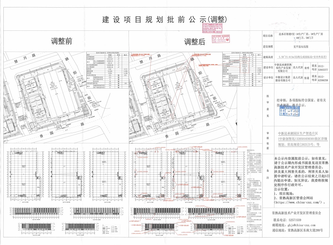 中新昆承湖常熟綠色產(chǎn)業(yè)發(fā)展有限公司昆承芯智港F區(qū)-1#生產(chǎn)廠房、3#生產(chǎn)廠房、4#門衛(wèi)、5#門衛(wèi)項目規(guī)劃批前公示（調(diào)整）.jpg
